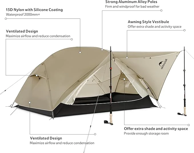 Mongar™ UL 2-Person Ultralight Backpacking Tent - Image 4