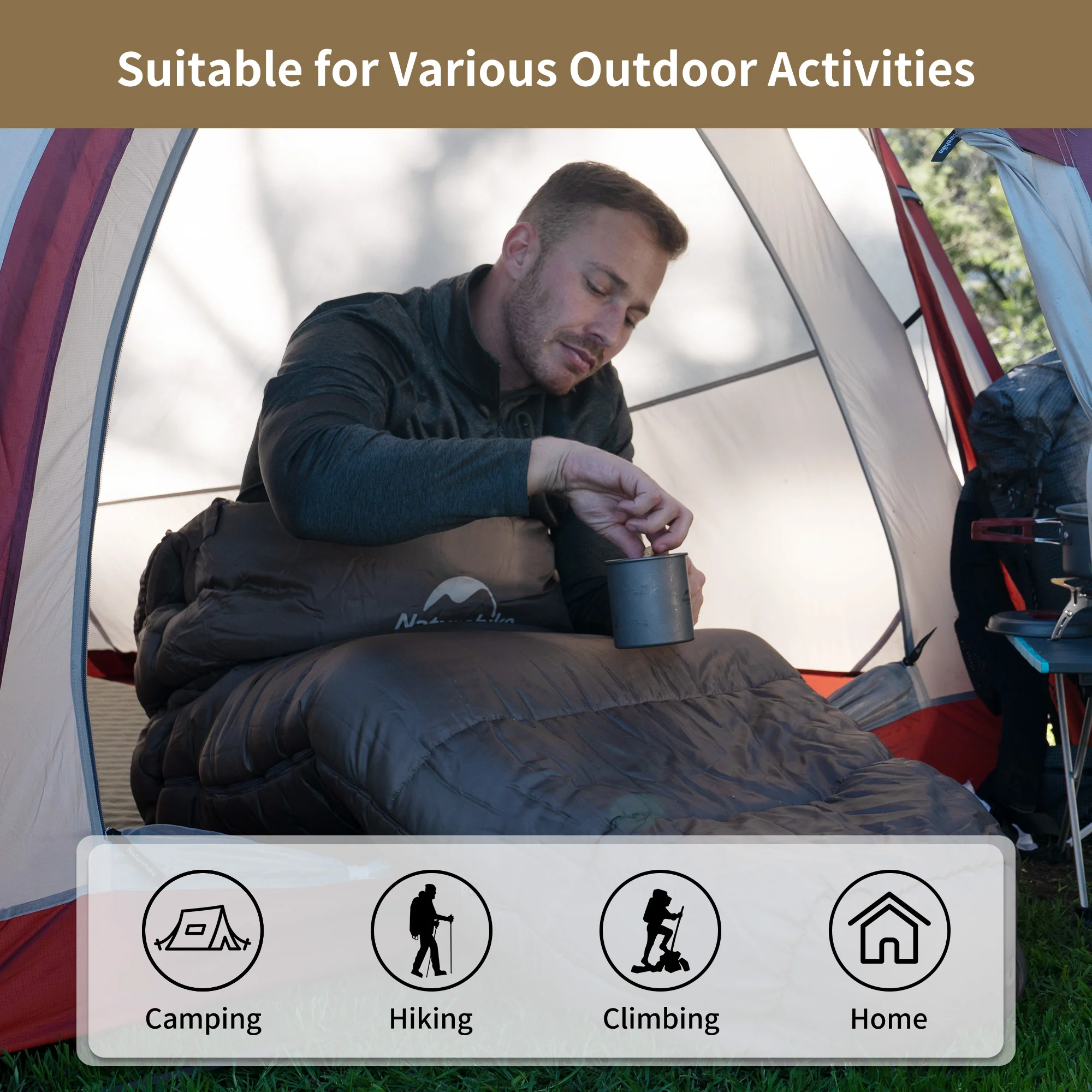 Mujin™ MJ600 Synthetic Mummy Sleeping Bag 23°F / -5°C - Image 10