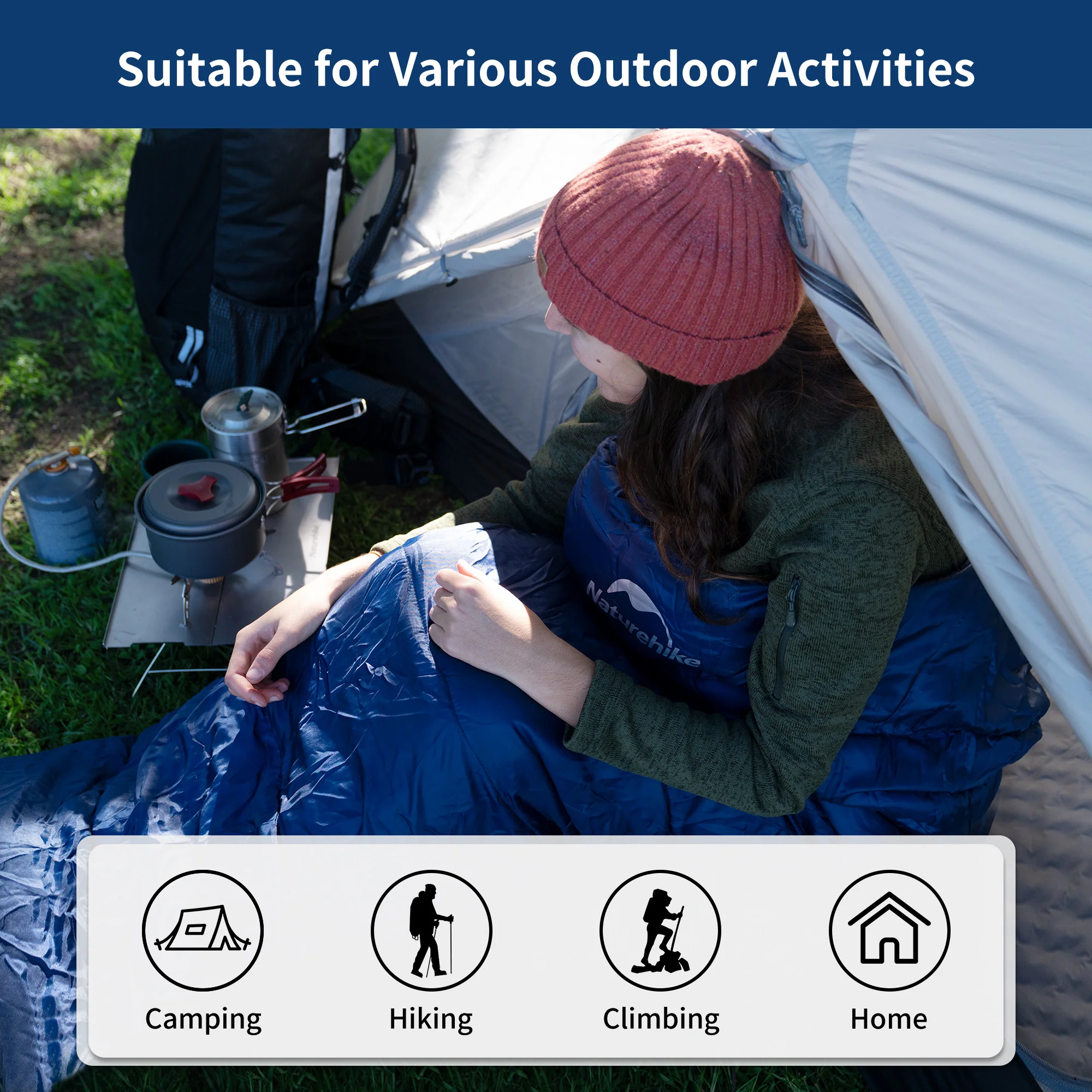 Mujin™ MJ600 Synthetic Mummy Sleeping Bag 23°F / -5°C - Image 5