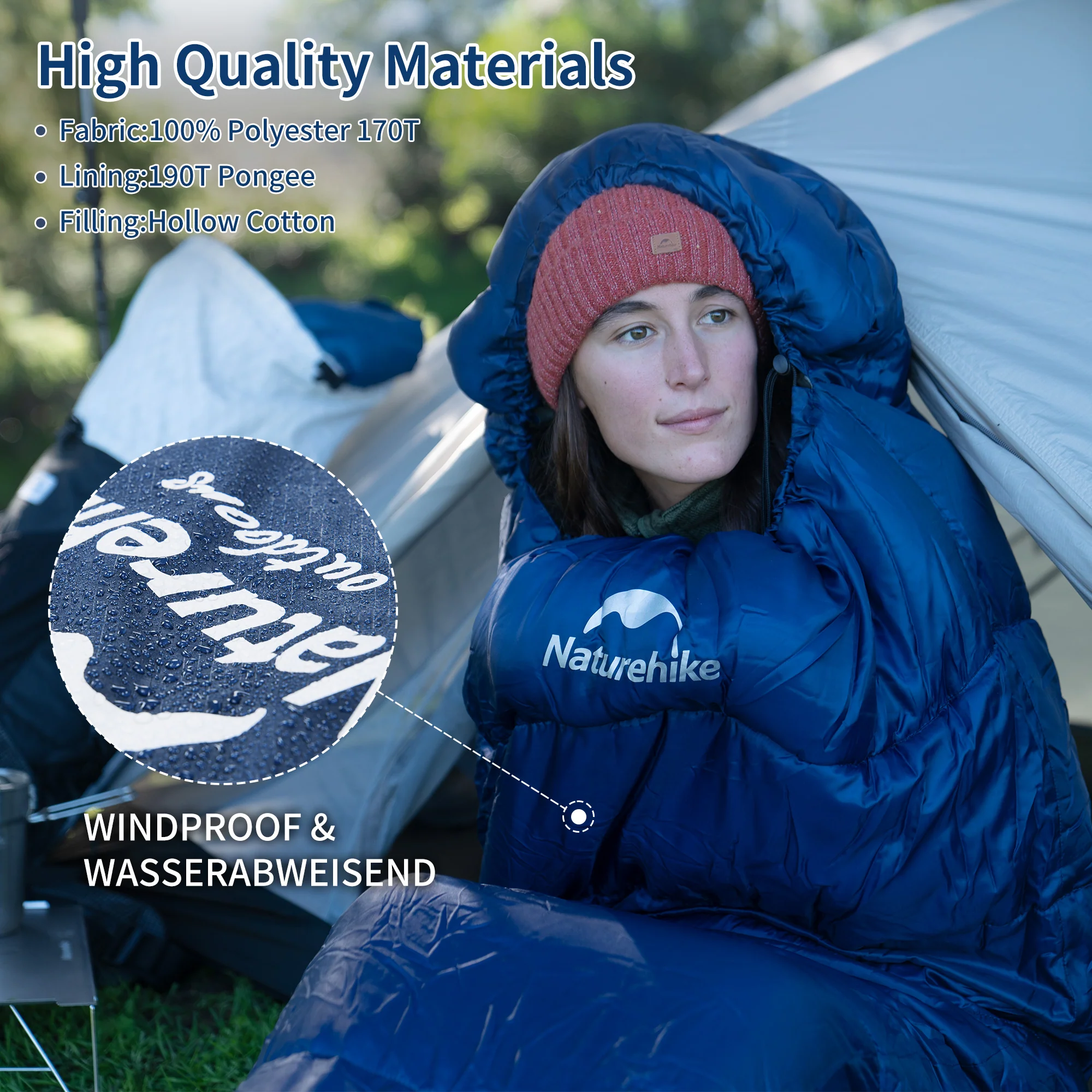 Mujin™ MJ600 Synthetic Mummy Sleeping Bag 23°F / -5°C - Image 6