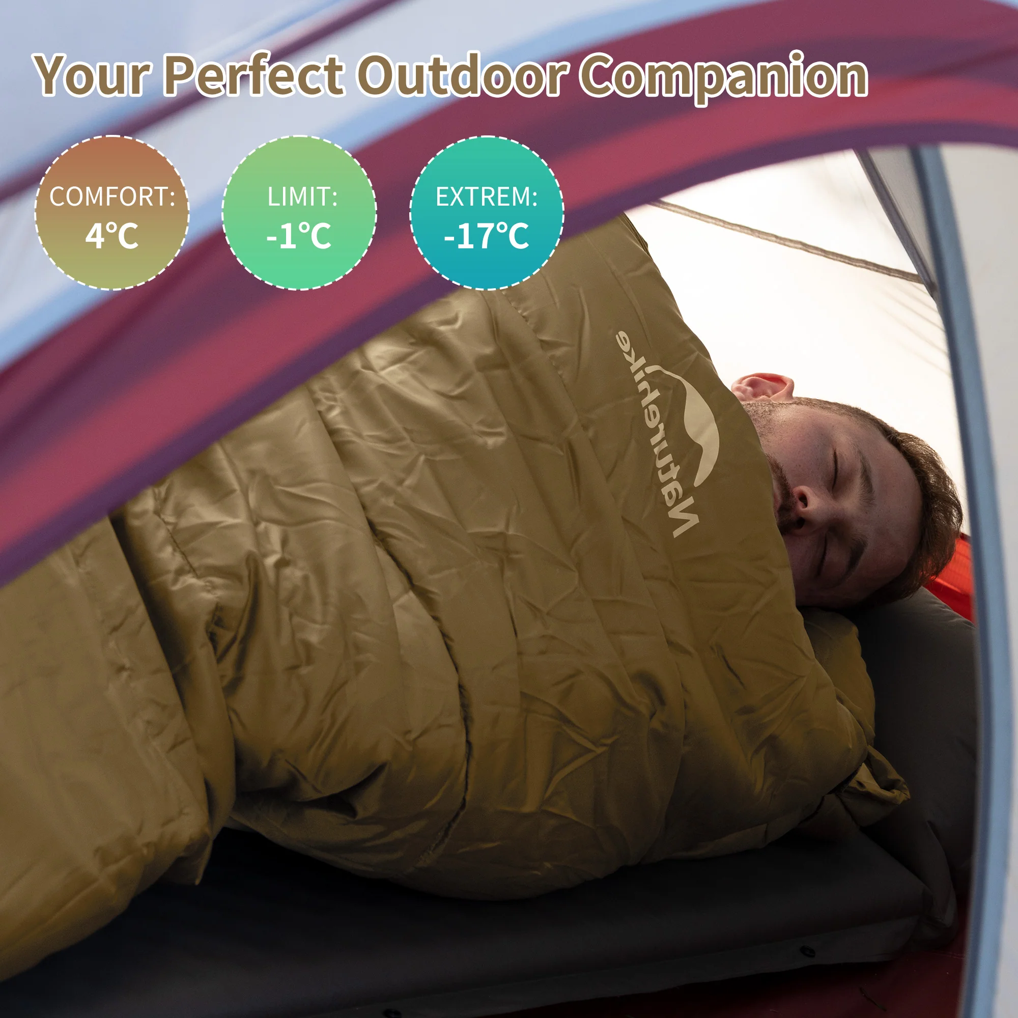 Mujin™ MJ600 Synthetic Mummy Sleeping Bag 23°F / -5°C - Image 14