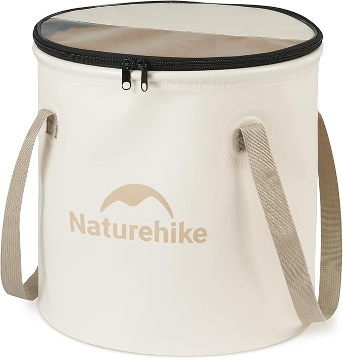 Naturehike 20L Collapsible Bucket – Portable Folding Wash Basin with Lid & Handle - Image 13