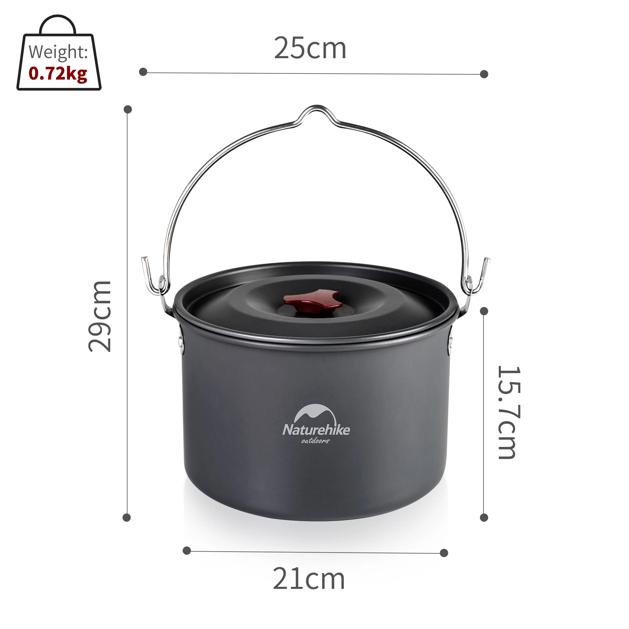 4-6 Persons Aluminum Alloy Hanging Pot - Image 4