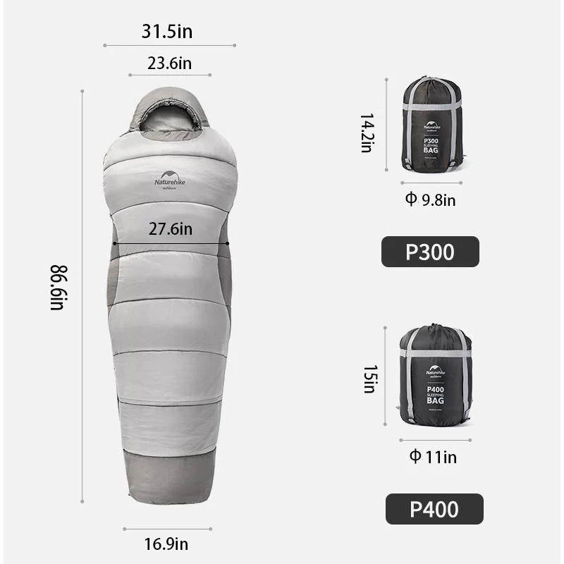 P300/400 Cotton Winter Sleeping Bag - Image 6