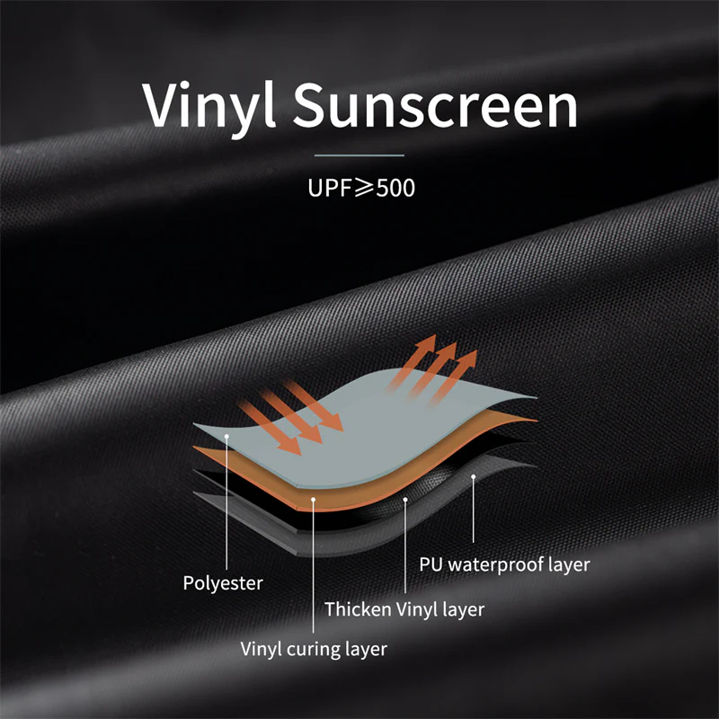 Naturehike SHARK Black Vinyl Hexagonal Sunshade - Image 3