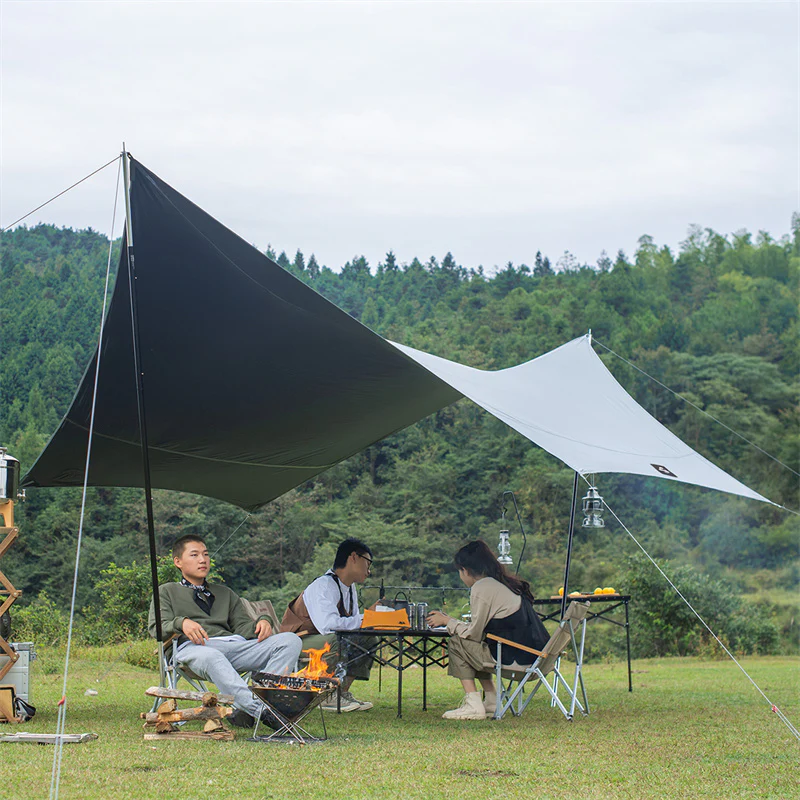 Naturehike SHARK Black Vinyl Hexagonal Sunshade - Image 9