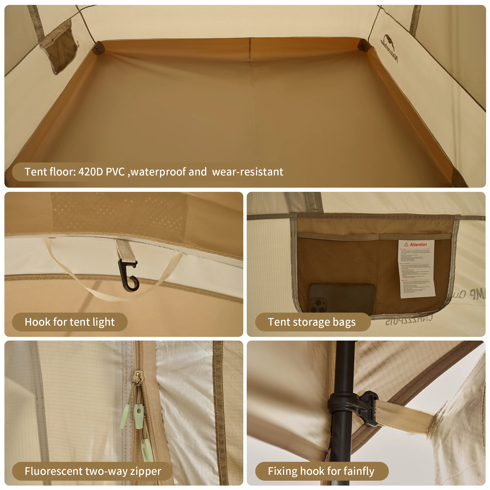 Naturehike Cloud Boat Fast Tunnel Tent - Image 7