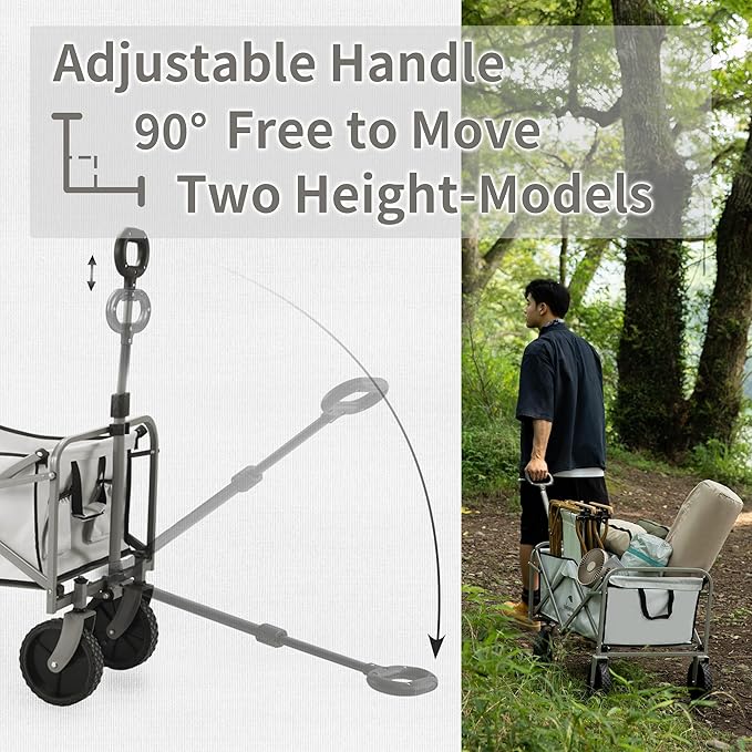 Naturehike Folding Camping Cart 100L Capacity - Image 4