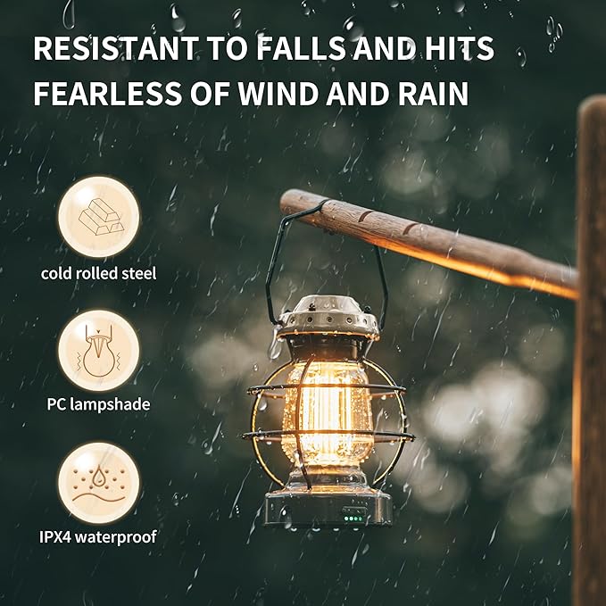 Naturehike LED Camping Lamp IPX4 Waterproof Stepless Dimming 10000mAh Battery - Image 3