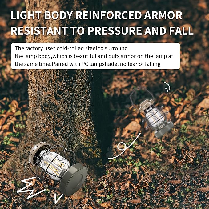Naturehike LED Camping Lamp IPX4 Waterproof Stepless Dimming 10000mAh Battery - Image 9