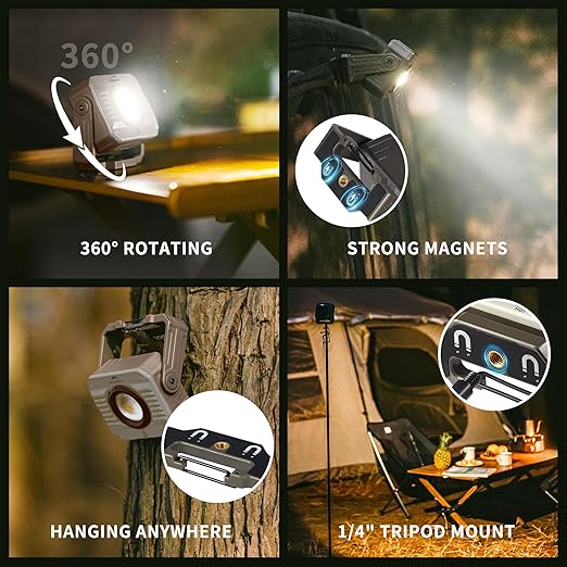 Naturehike LED Work Light 1200 Lumen Rechargeable Waterproof - Image 3