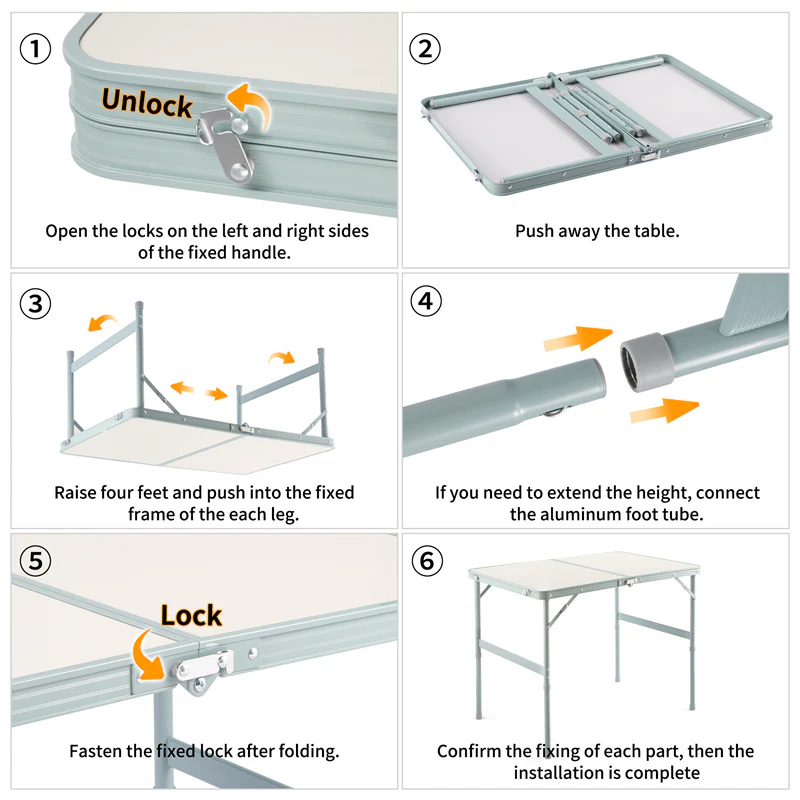 Naturehike MDF Outdoor Folding Table 2.0 (LuYe) - Image 4