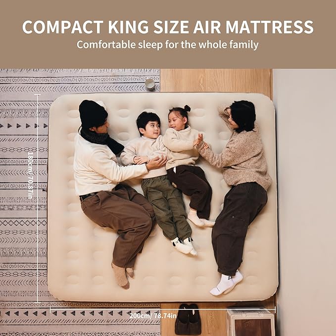 Naturehike Morning View King Air Mattress with Built-in Pump - Image 2