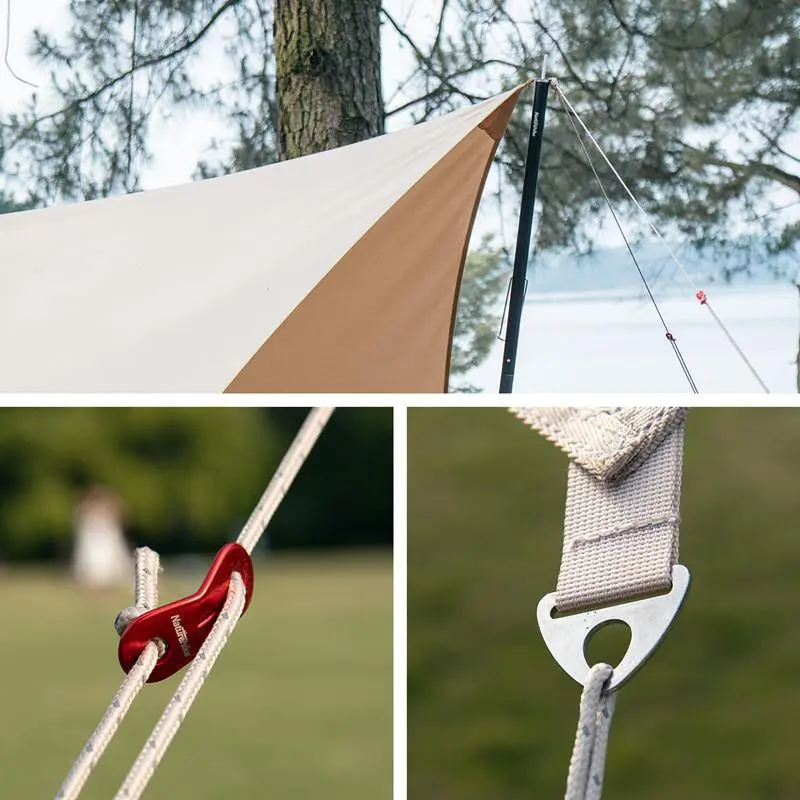Hexagon Canvas Camping Tarp - Image 4