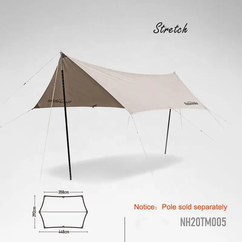 Hexagon Canvas Camping Tarp - Image 7
