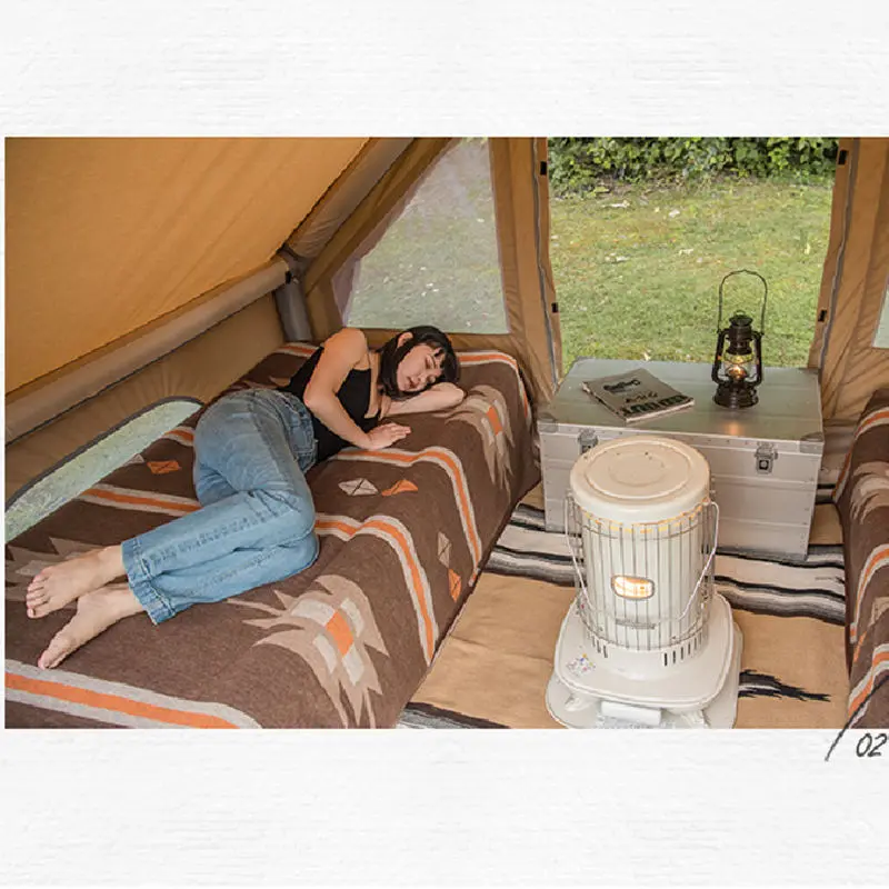 Naturehike Outdoor Warm Geometric Carpet Wool Blanket - Image 7