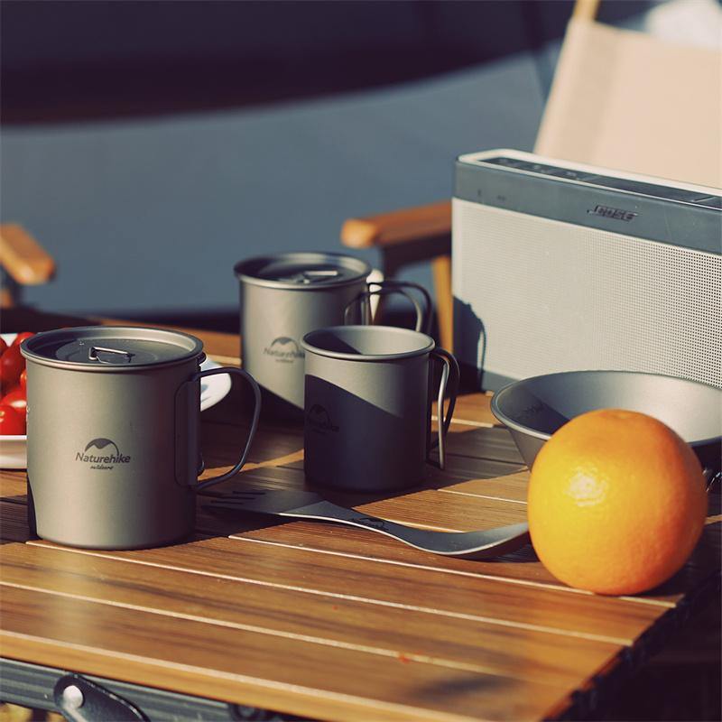Naturehike Outdoor Ultralight Pure Titanium Cup Bowl - Image 9