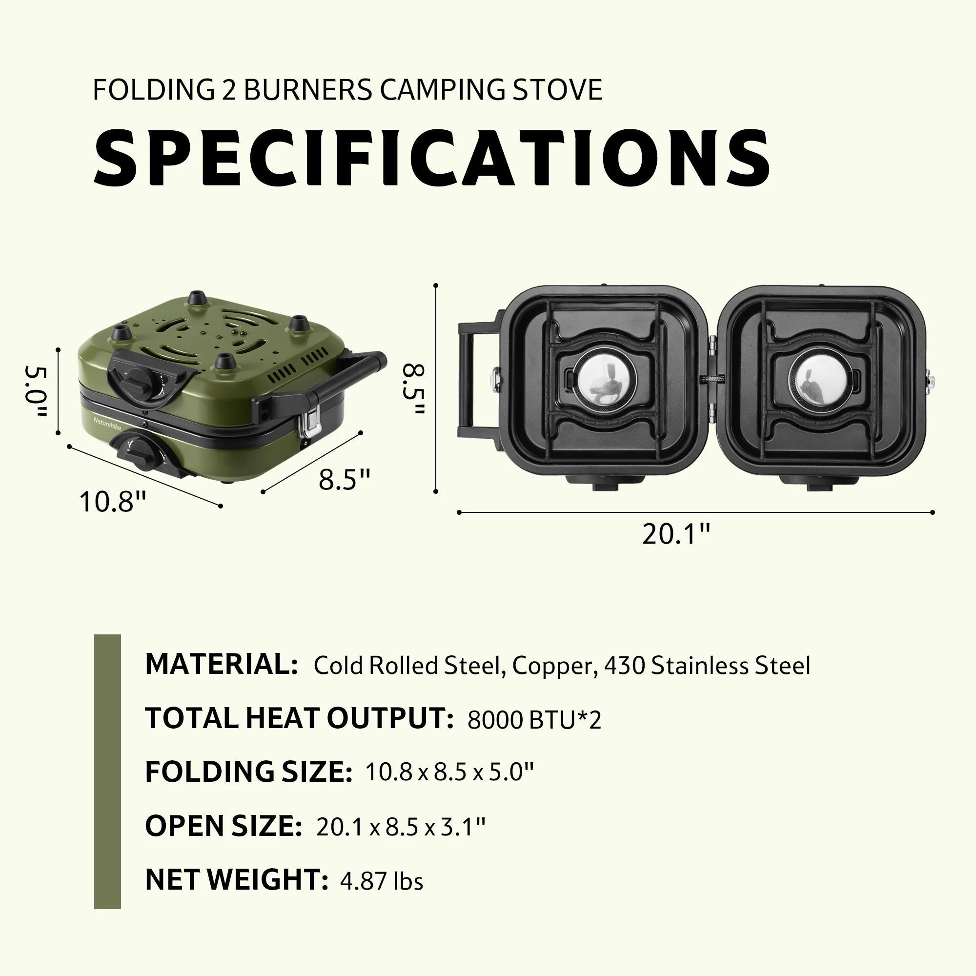Phantom™ 2-Burner Folding Camping Stove - Image 5