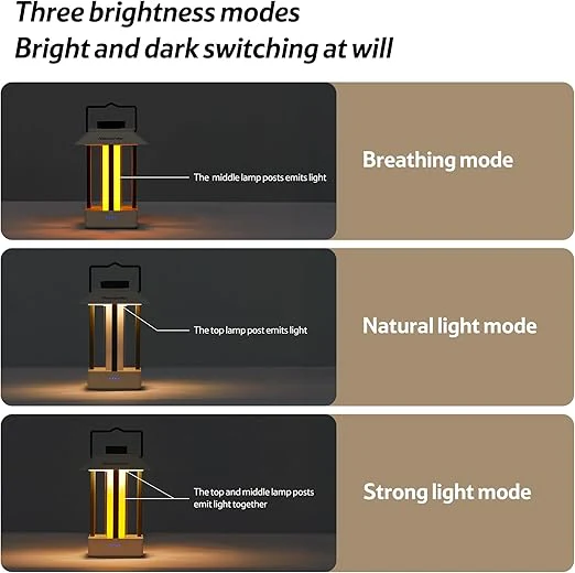 Naturehike Rechargeable LED Camping Lantern Waterproof with 3 Light Modes - Image 3