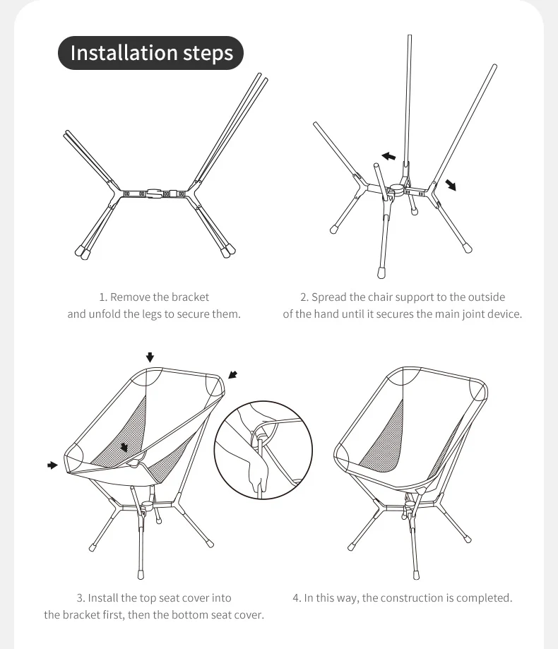 PeakLite™ YL01 Ultralight Auto-Snap Pop-Up Camping Chair - Image 11