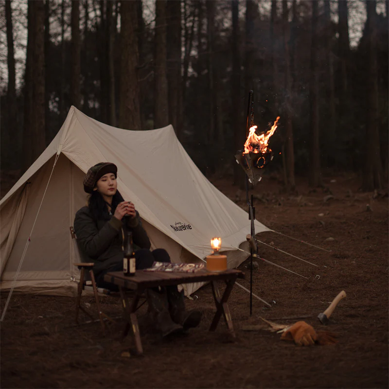 Outdoor Triangle Fire Pit For Campfire - Image 5