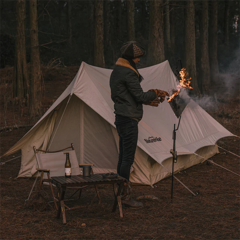 Outdoor Triangle Fire Pit For Campfire - Image 6