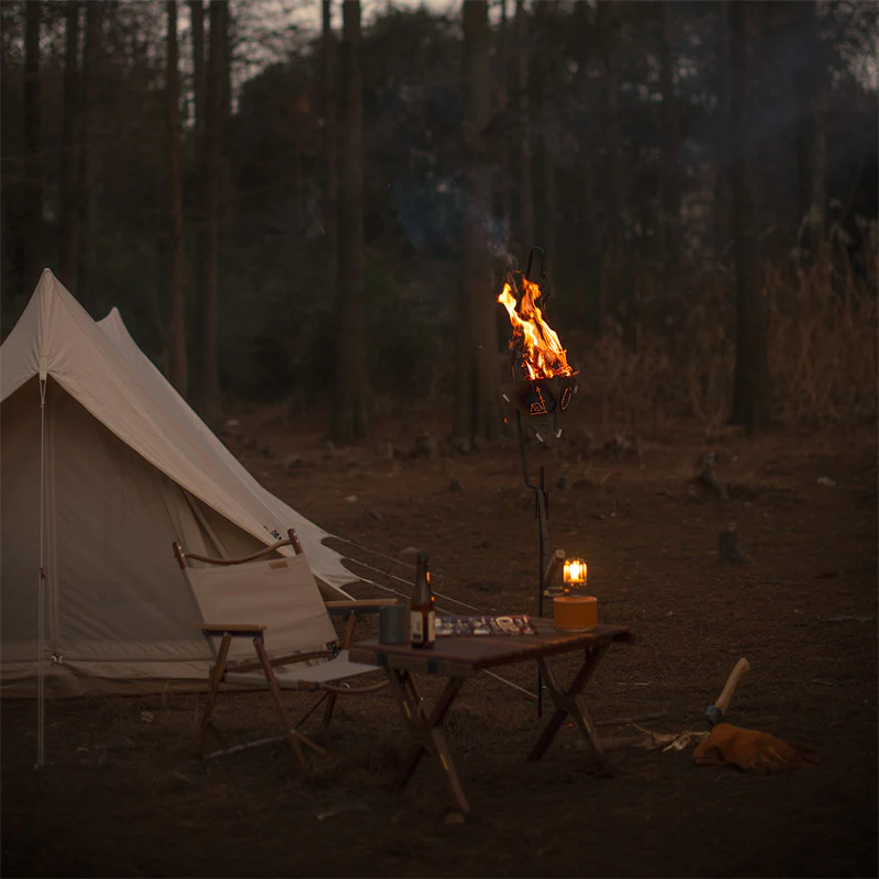 Outdoor Triangle Fire Pit For Campfire - Image 7