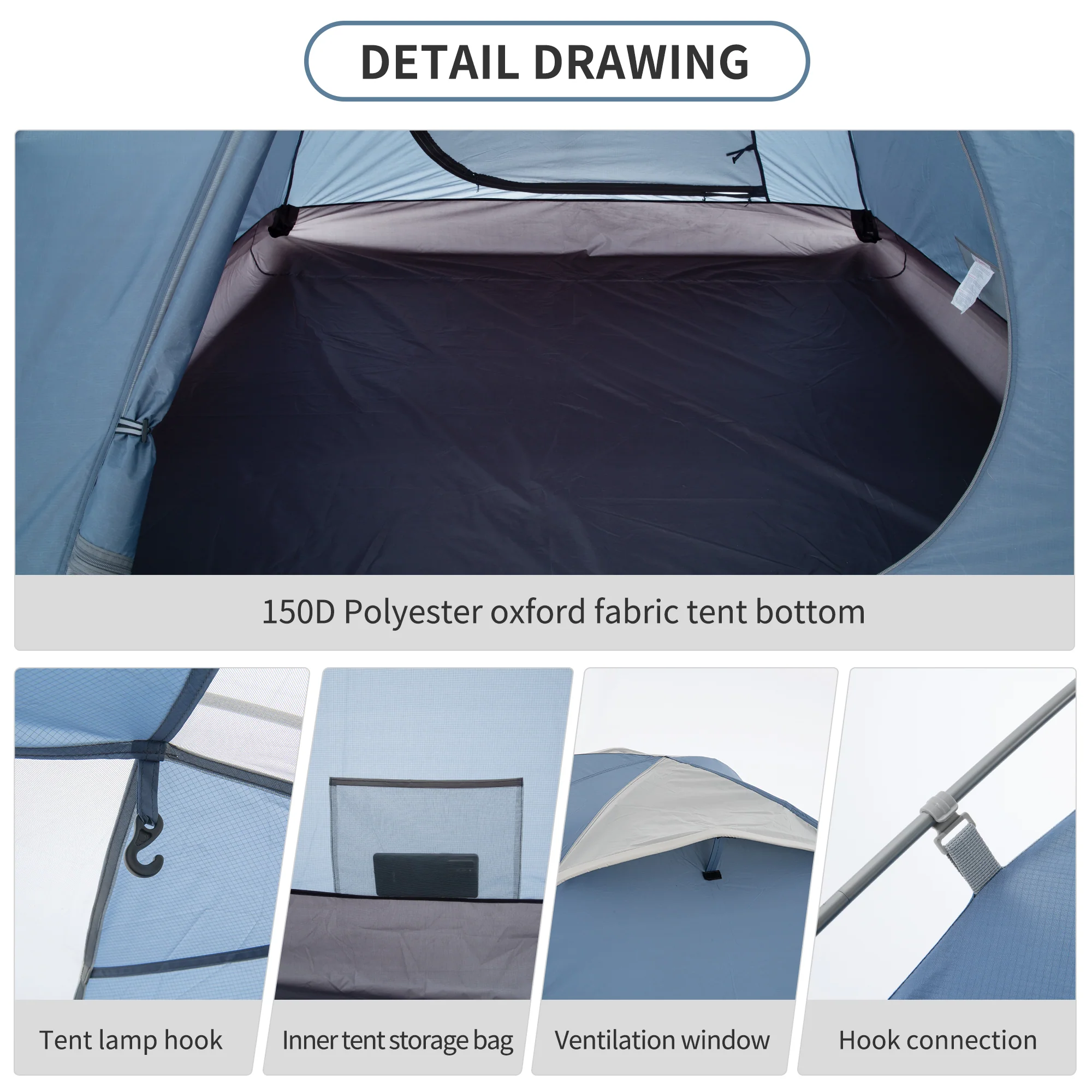 P-PLUS™ 3–4 Person Camping Tent - Image 9