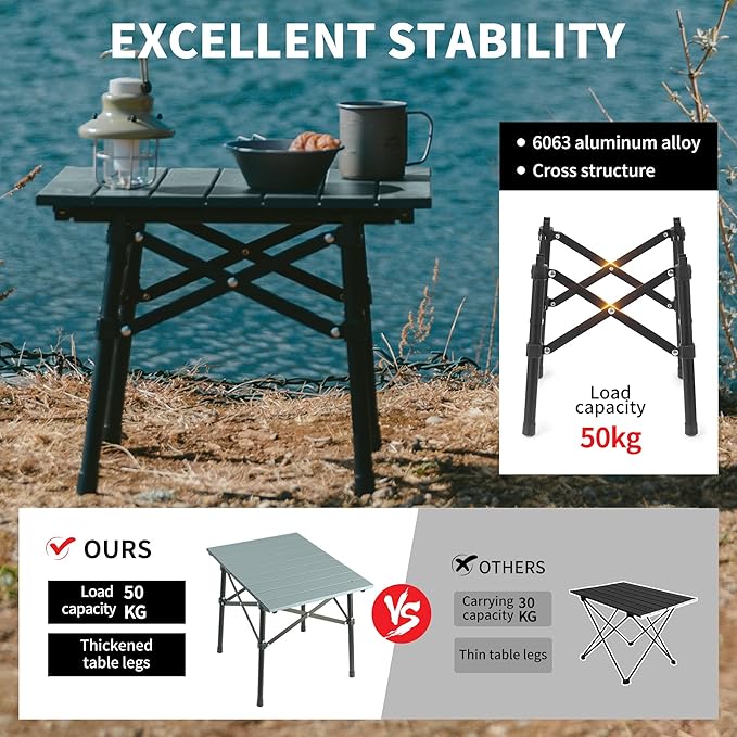 PeakLite™ Y01 Portable Folding Camping Table - Image 7