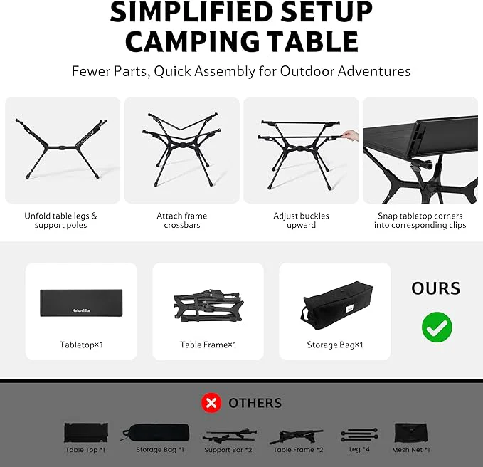 PeakLite™ YL01 Folding Camping Table - Image 4