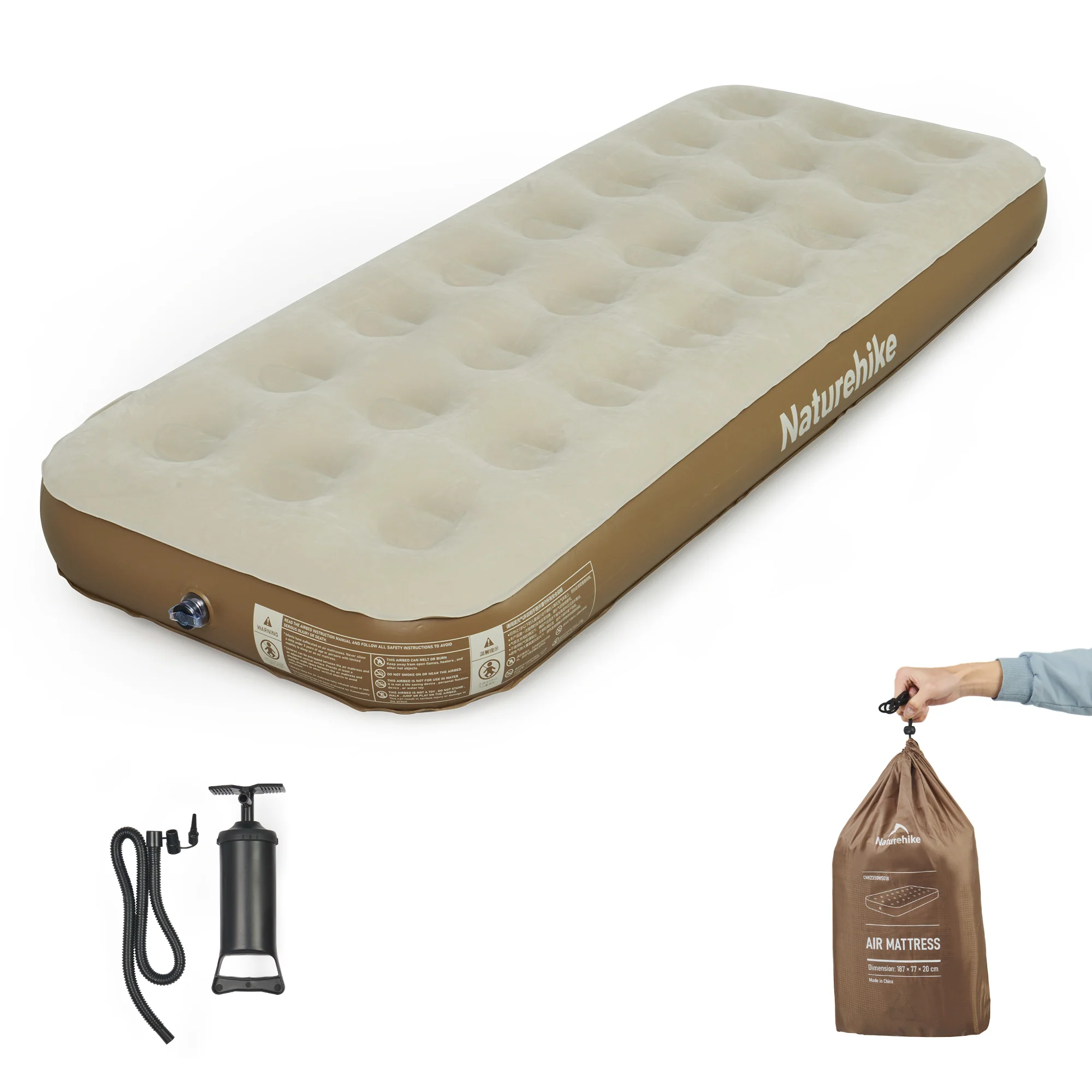 PVC Air Camping Pad with Pump Luxury