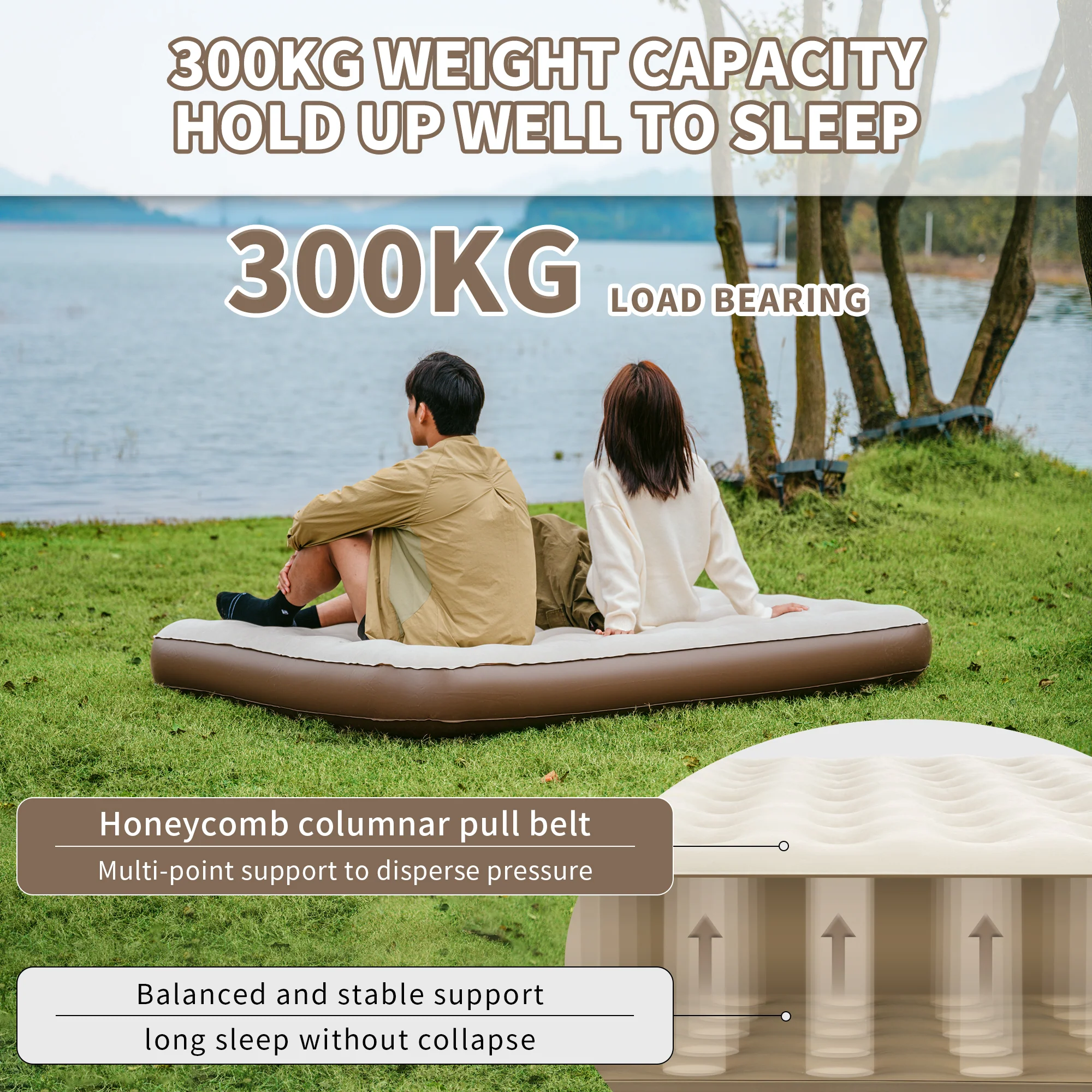 PVC Air Camping Pad with Pump Luxury - Image 10