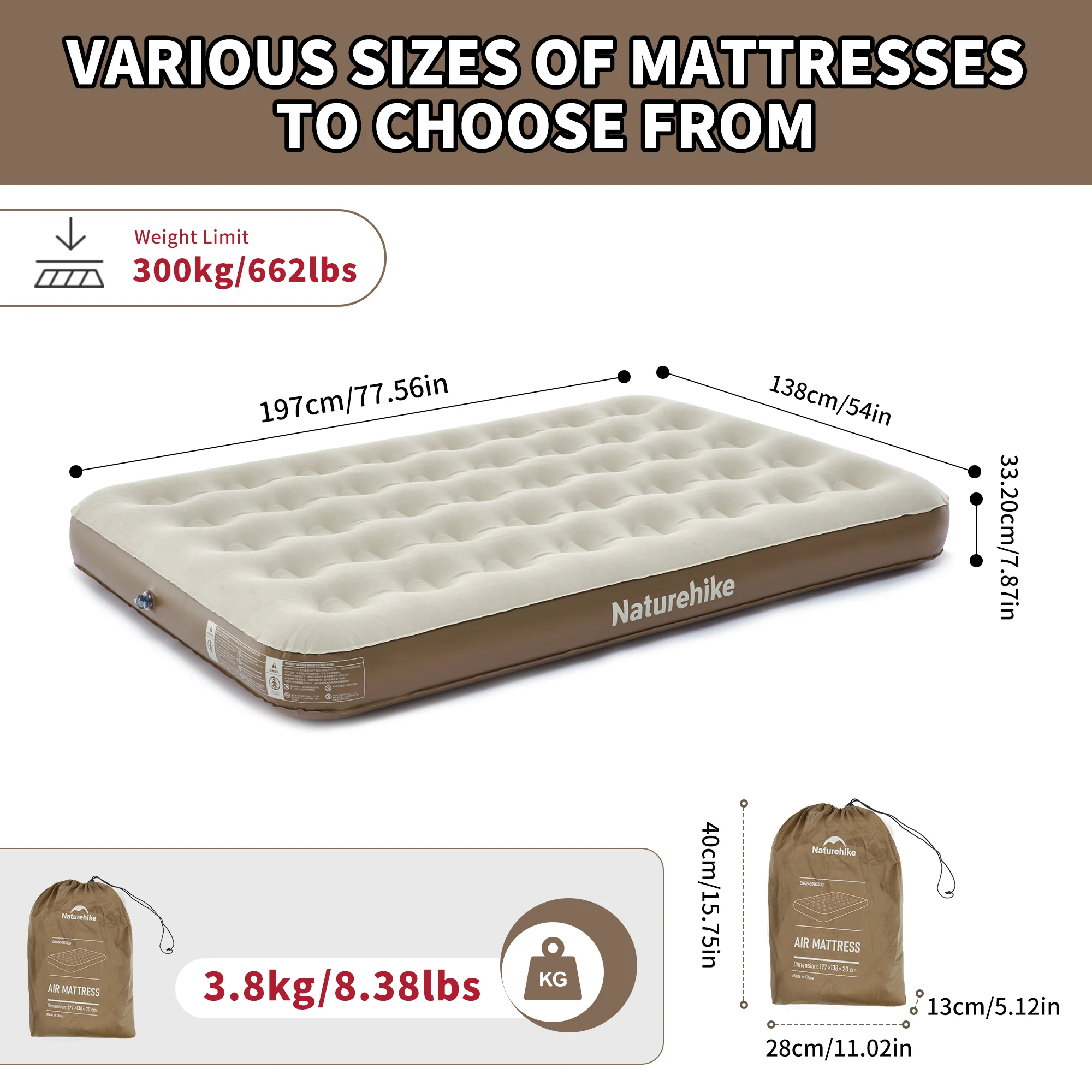 PVC Air Camping Pad with Pump Luxury - Image 11