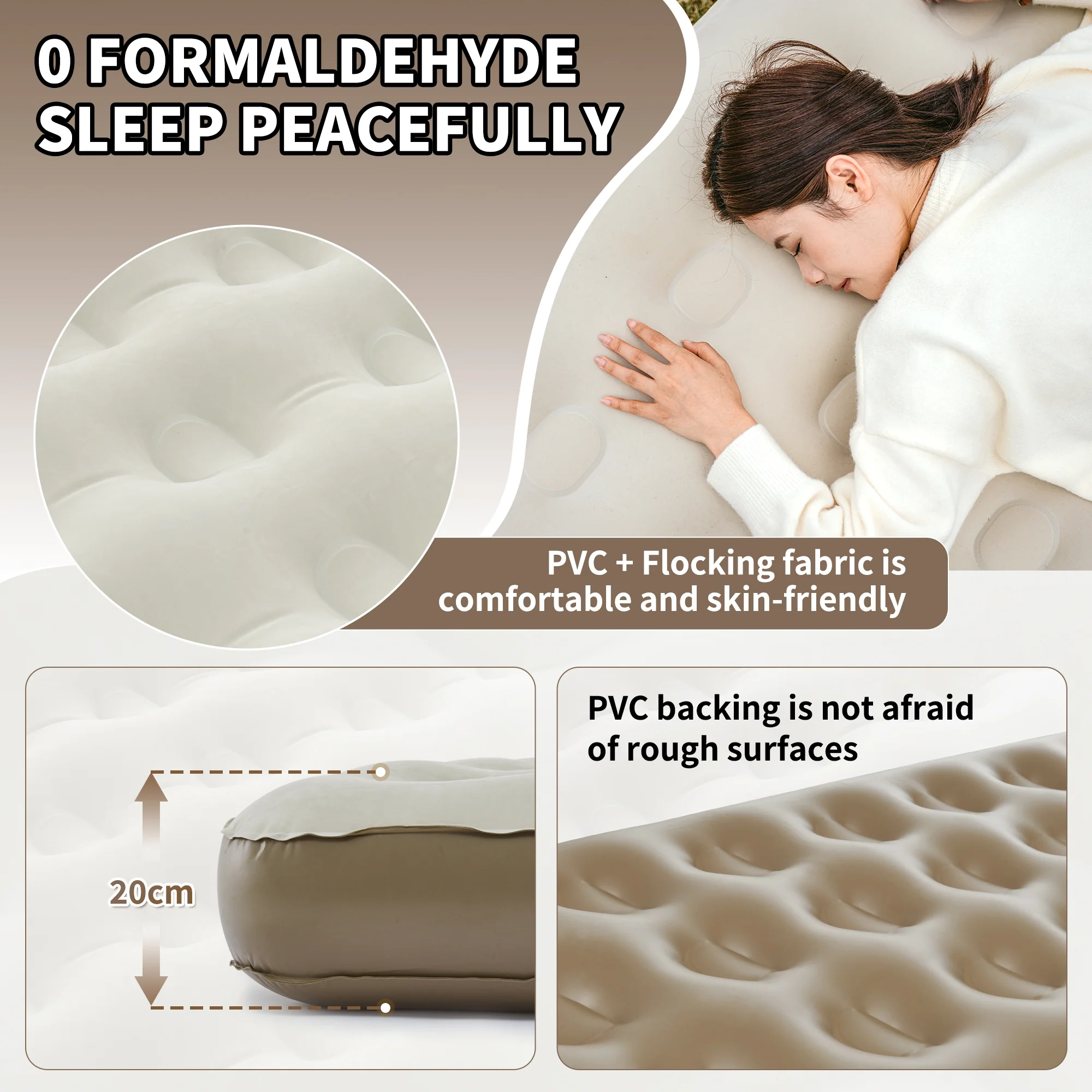 PVC Air Camping Pad with Pump Luxury - Image 17