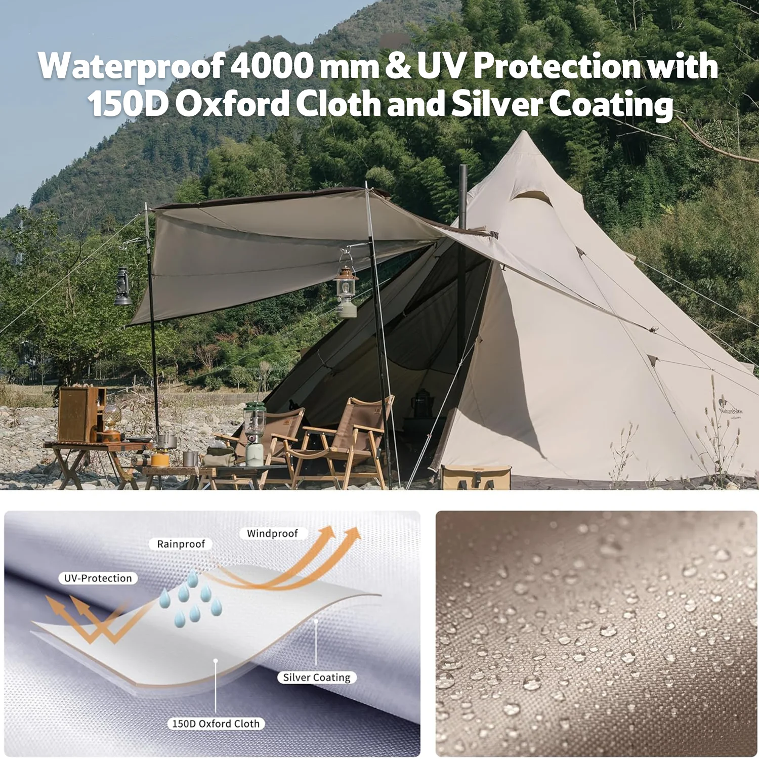 Ranch 8 Teepee 4 Season Tent - Image 3