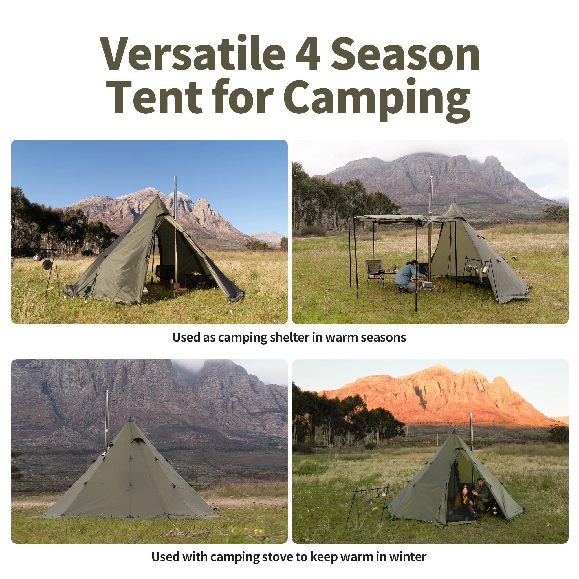 Ranch Fire⢠6-Person Octagonal Hot Tent - Image 6