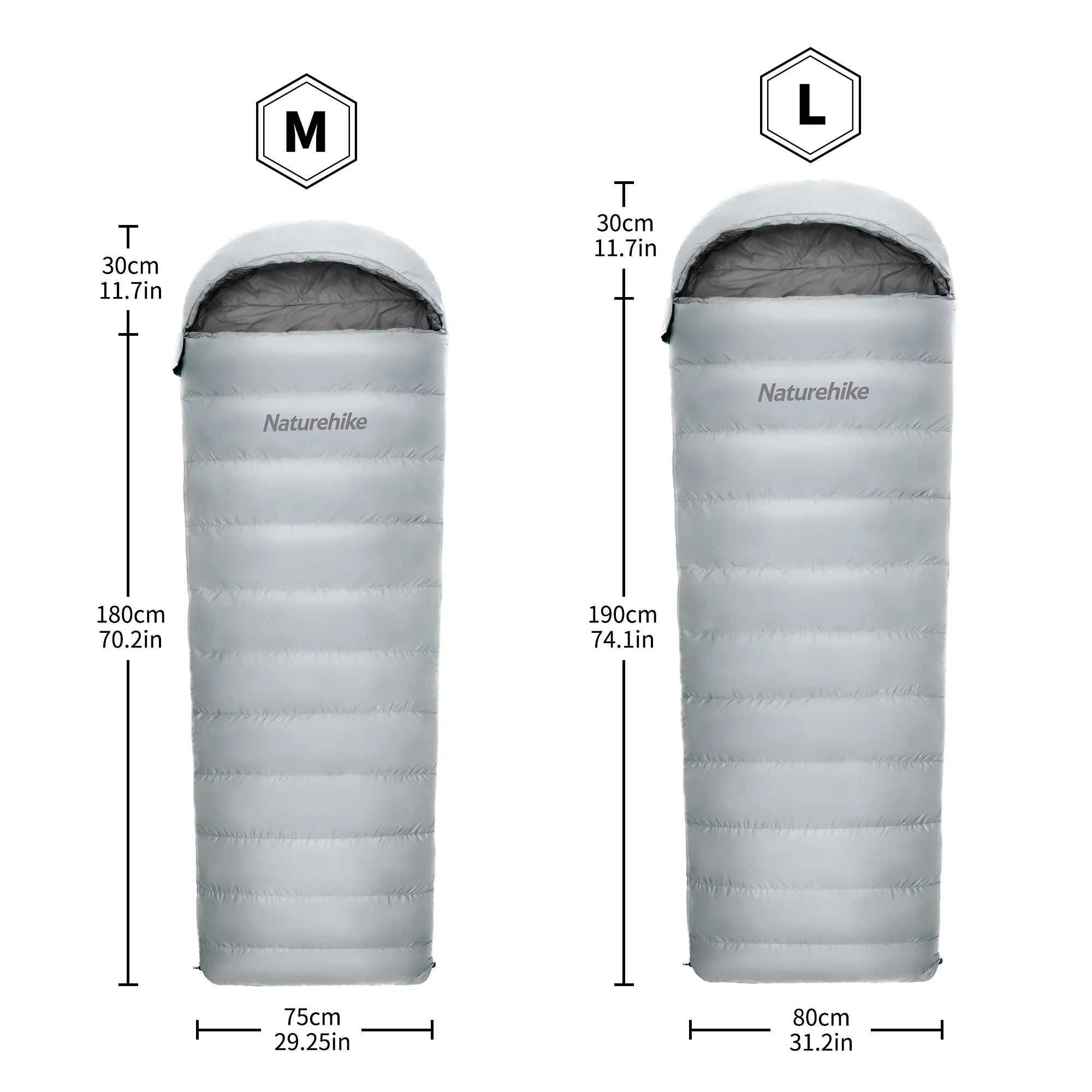 RM Hooded Envelope Cotton Sleeping Bag - Image 5