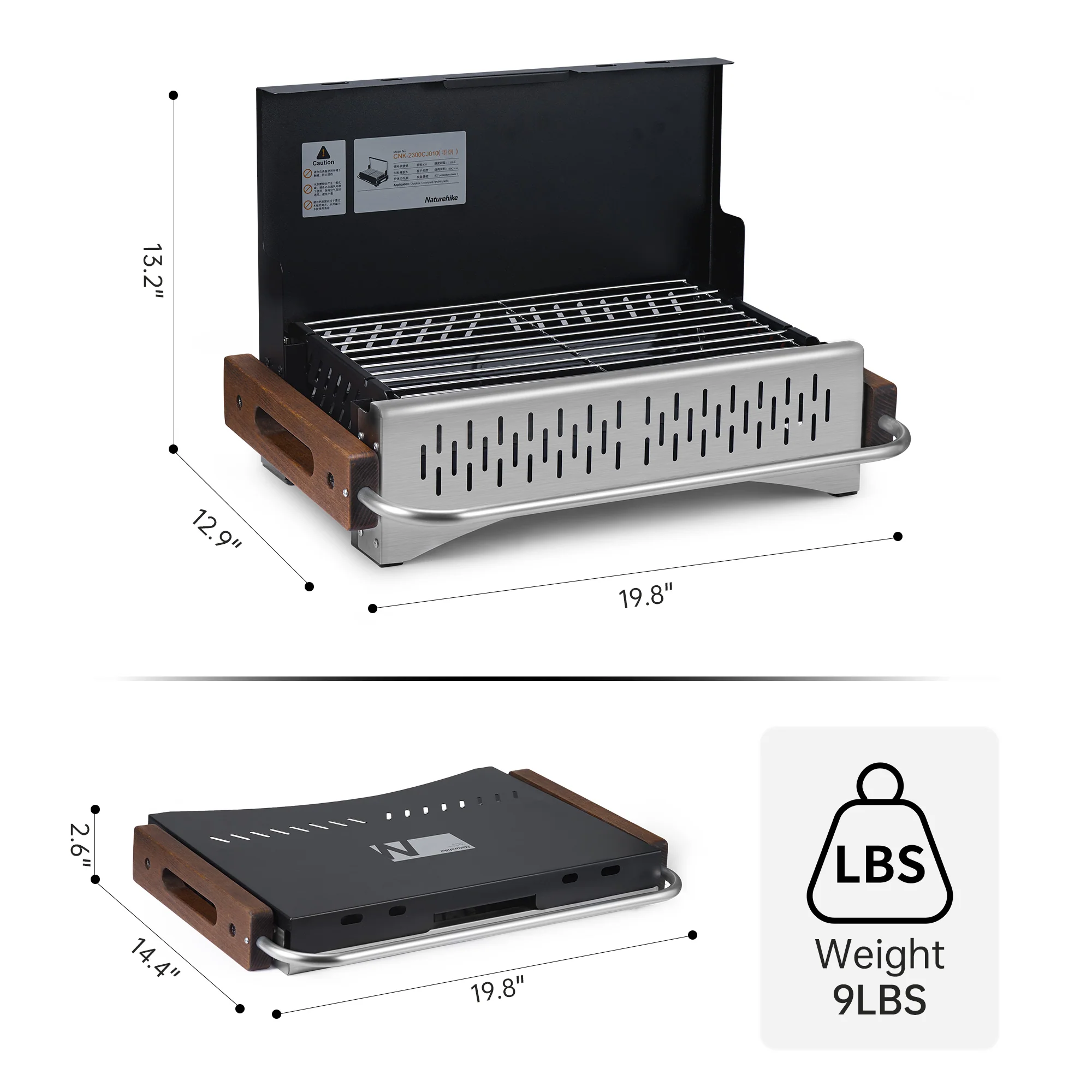 SmokeTrail™ Portable Tabletop Charcoal Grill - Image 3