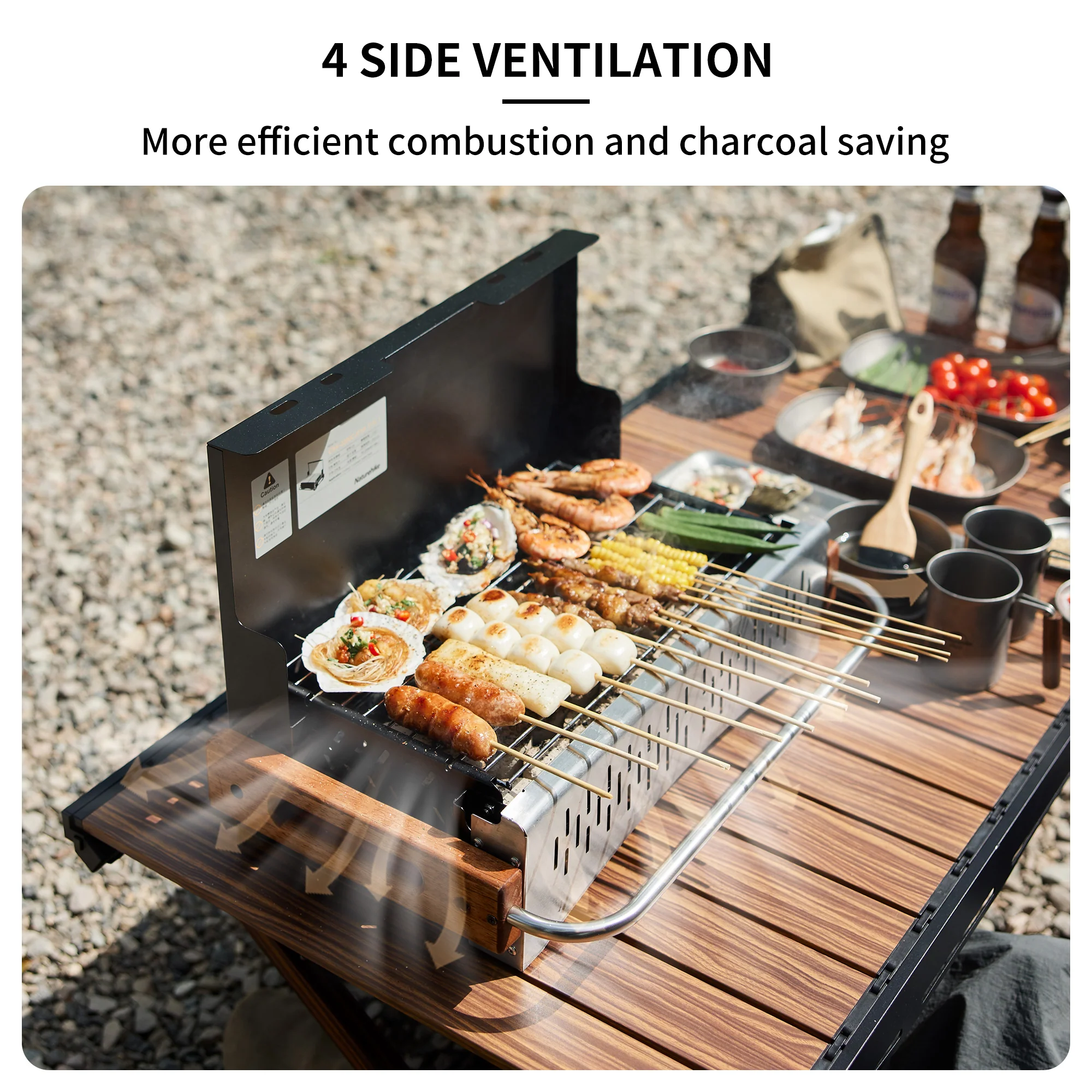 SmokeTrail™ Portable Tabletop Charcoal Grill - Image 5