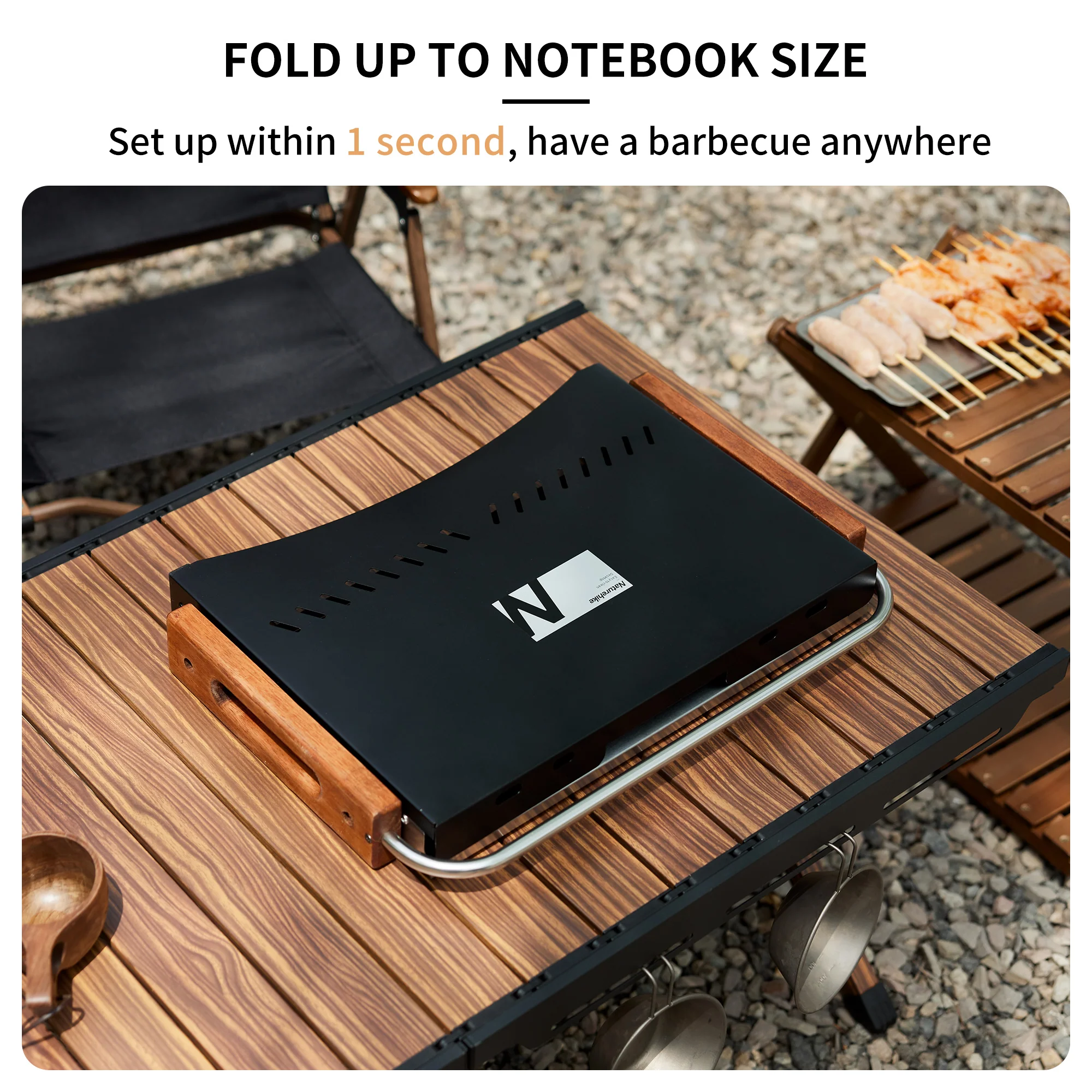 SmokeTrail™ Portable Tabletop Charcoal Grill - Image 6