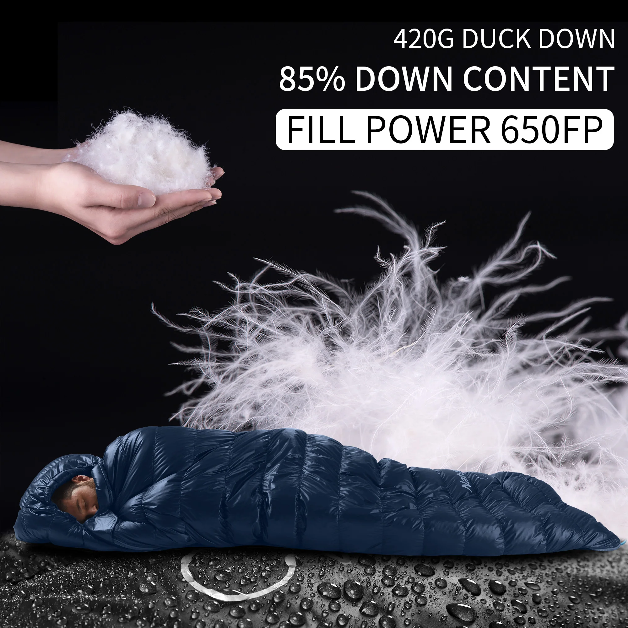 Snowbird™ 420g Duck Down Mummy Bag - Image 4