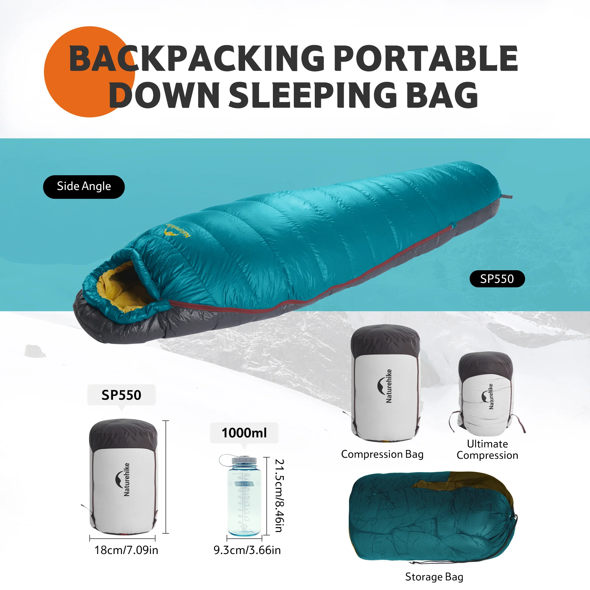 Snowbird™ SP550 Down Mummy Sleeping Bag 29.3°F / -1.5°C - Image 7