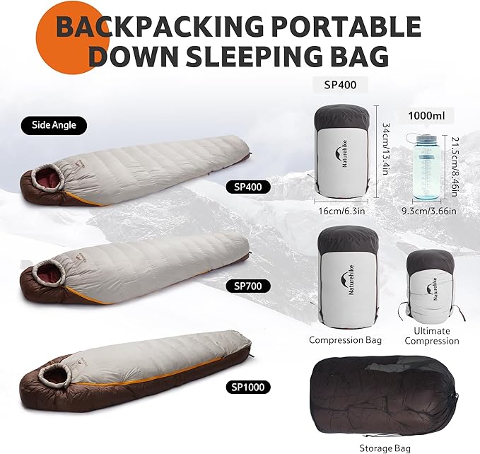 Snowbird™ SP400 Down Mummy Sleeping Bag 39°F / 3.8°C - Image 5