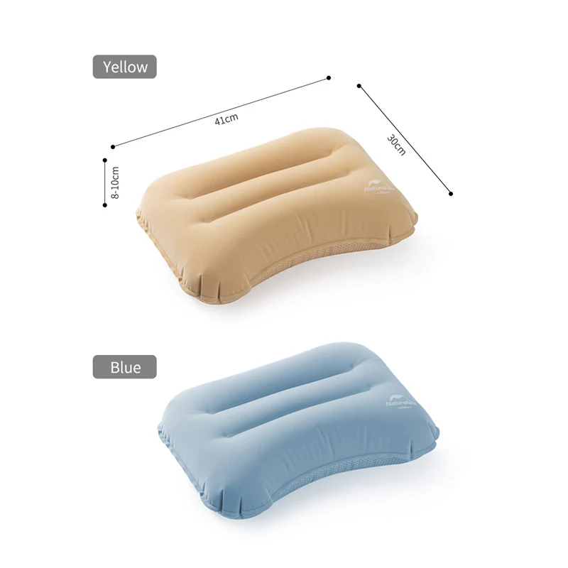 Soft TPU Flocked Inflatable Camping Pillow - Image 10