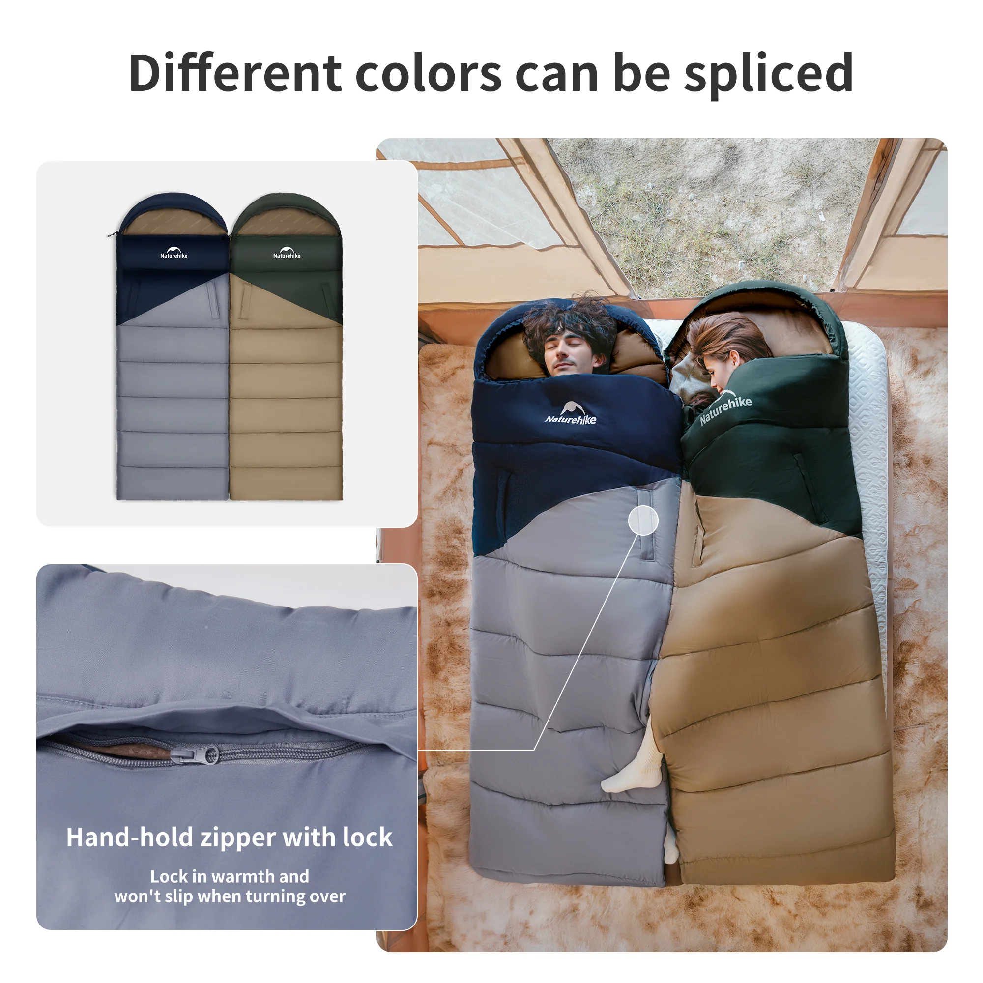Solora™ U250 Hooded Synthetic Sleeping Bag 47°F / 8°C - Image 4