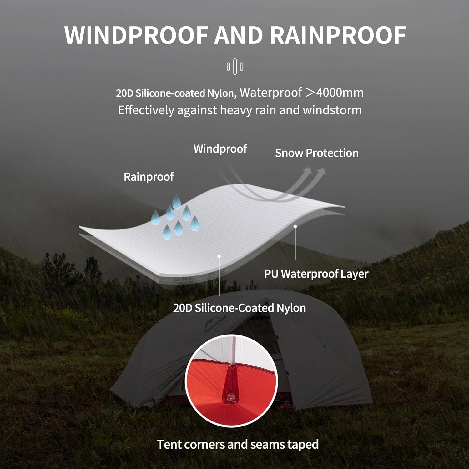 Star River™ 2-Person Ultralight Backpacking Tent - Image 3