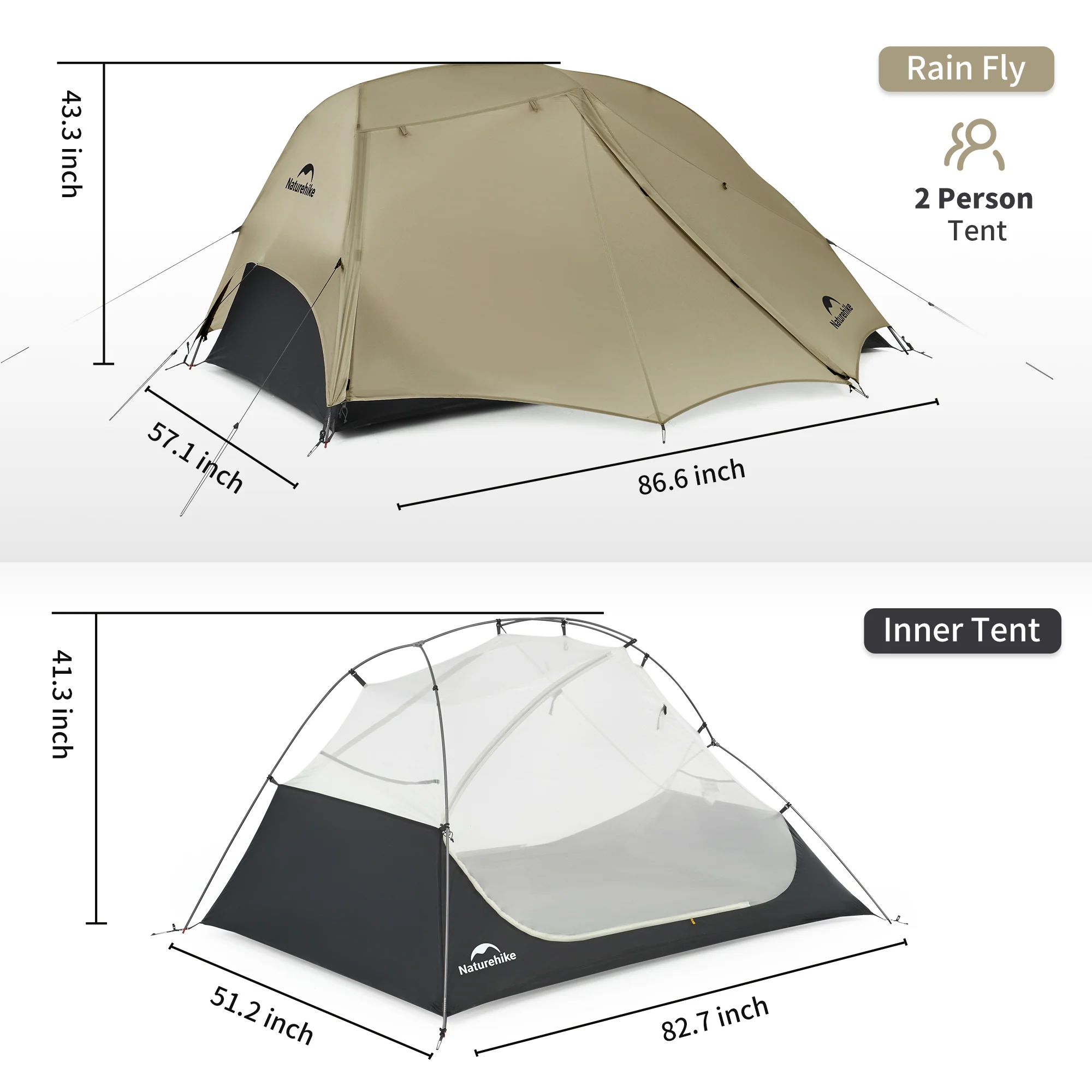 Star River™ UL 2-Person Ultralight Backpacking Tent - Image 17