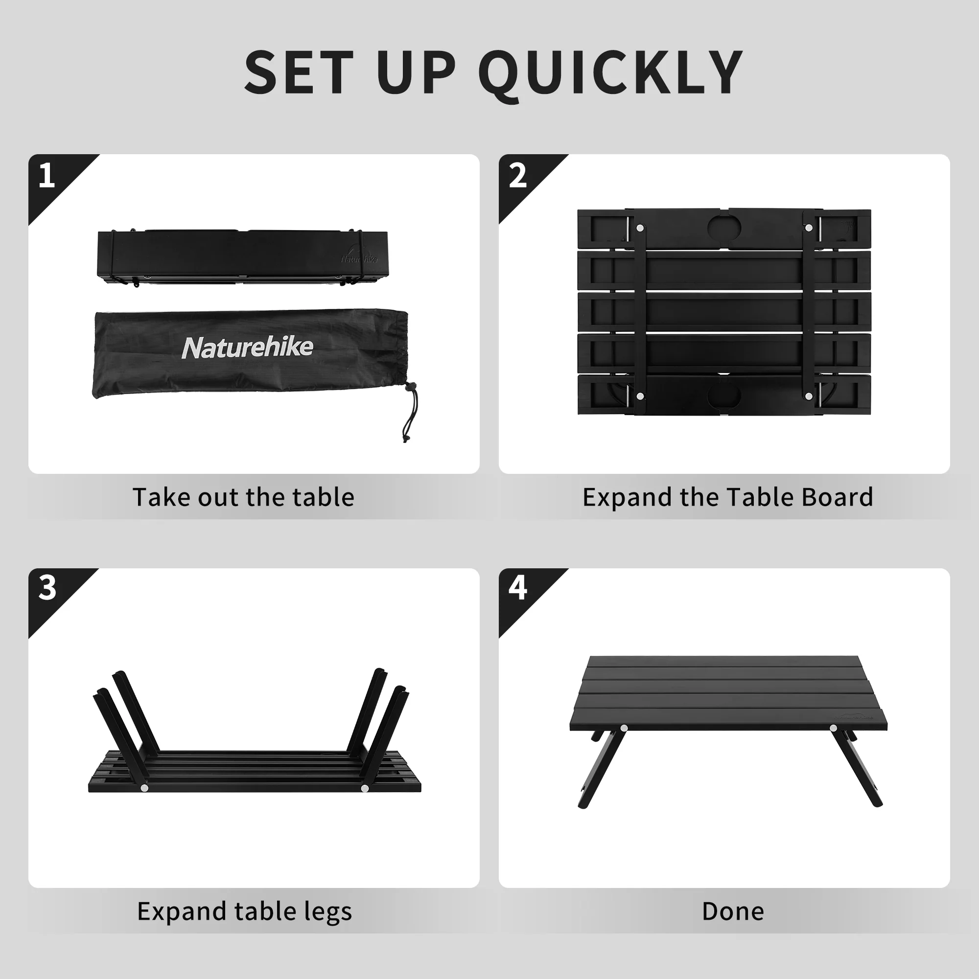 StarCore™ Aluminum Folding Camping Table - Image 3