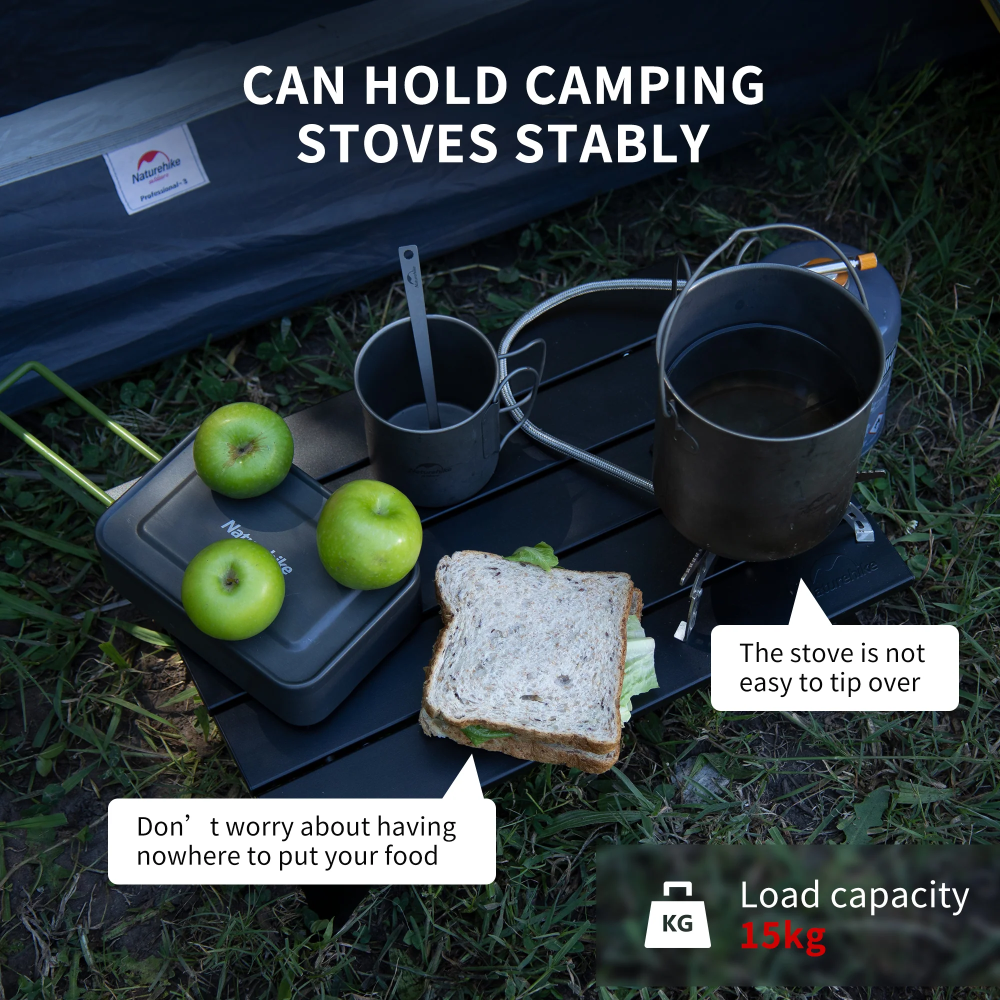 StarCore™ Aluminum Folding Camping Table - Image 4
