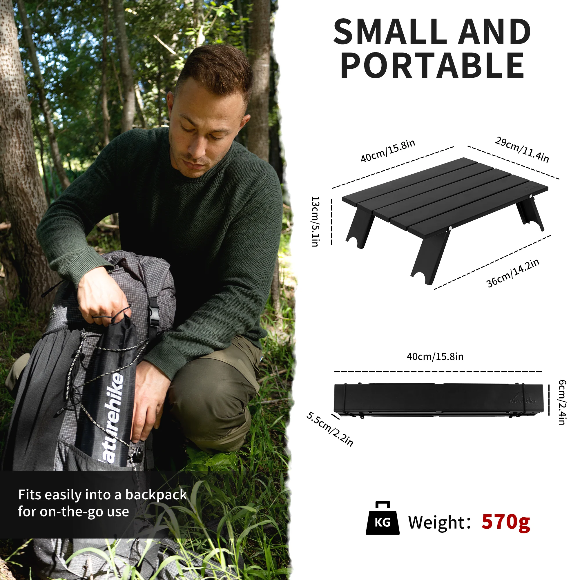 StarCore™ Aluminum Folding Camping Table - Image 5